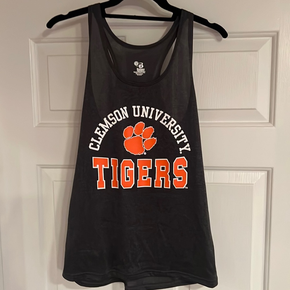 Clemson University Badger Sport Racer Back Athletic Tank Top
